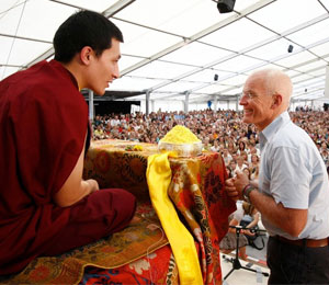 XVII Karmapa ir Lama Olė Nydahl Europos centre, Imenštate
