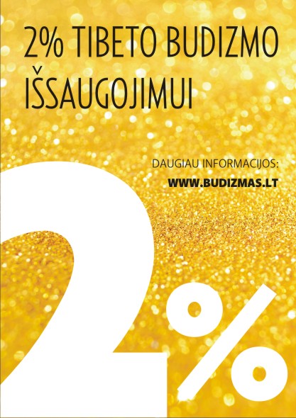 2% Tibeto budizmo išsaugojimui