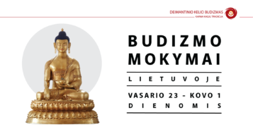 Budizmo mokymai vasario 23 –  kovo 1 dienomis