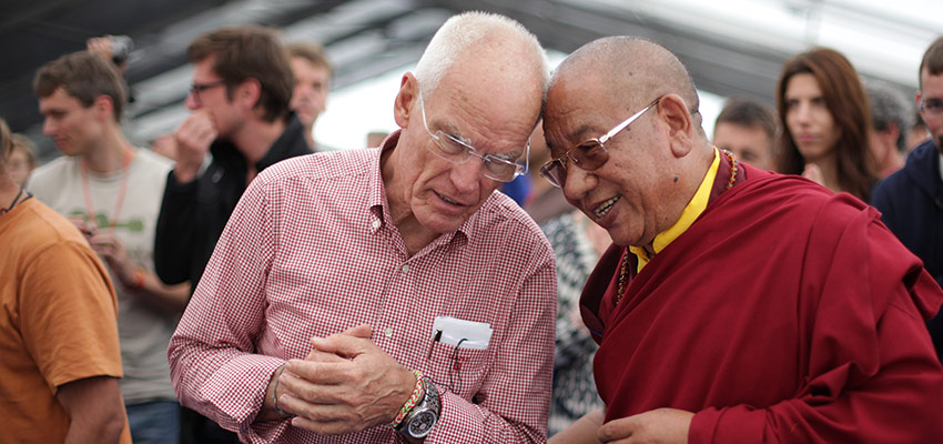 Šerabas Gjacsenas Rinpočė su Lama Ole Nydahlu